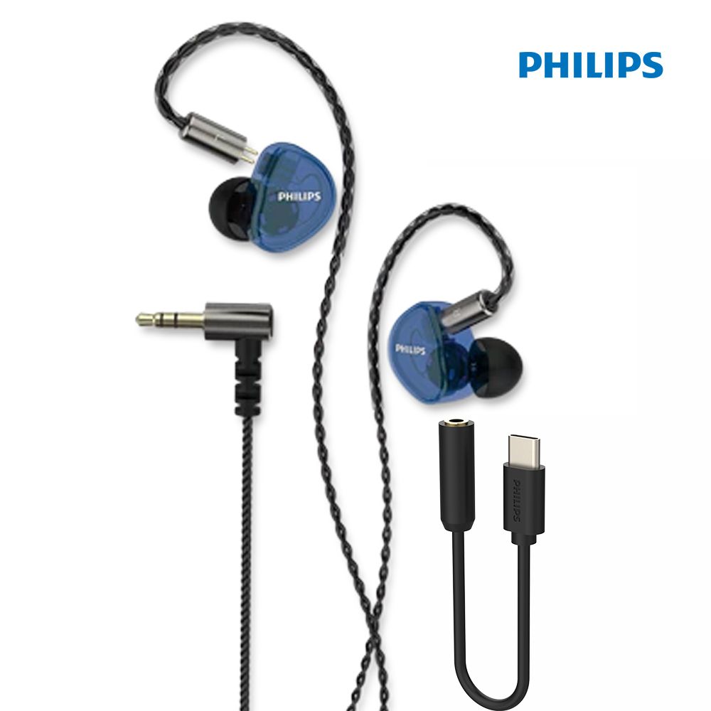 필립스오디오 필립스 TAE7009 커널형 모니터링 3.5mm 유선이어폰 / C타입 DAC 포함
