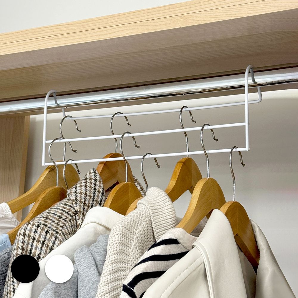 [오늘출발] [신상품] 루시아이 1+1 3배 공간활용 압축 옷걸이 2colors 옷장 공간활용 필수템 다용도걸이 인테리어