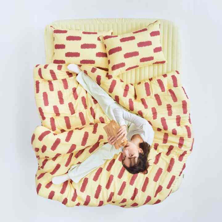 BRICK STRIPE カバーのいらない布団セット［3色・2サイズ］