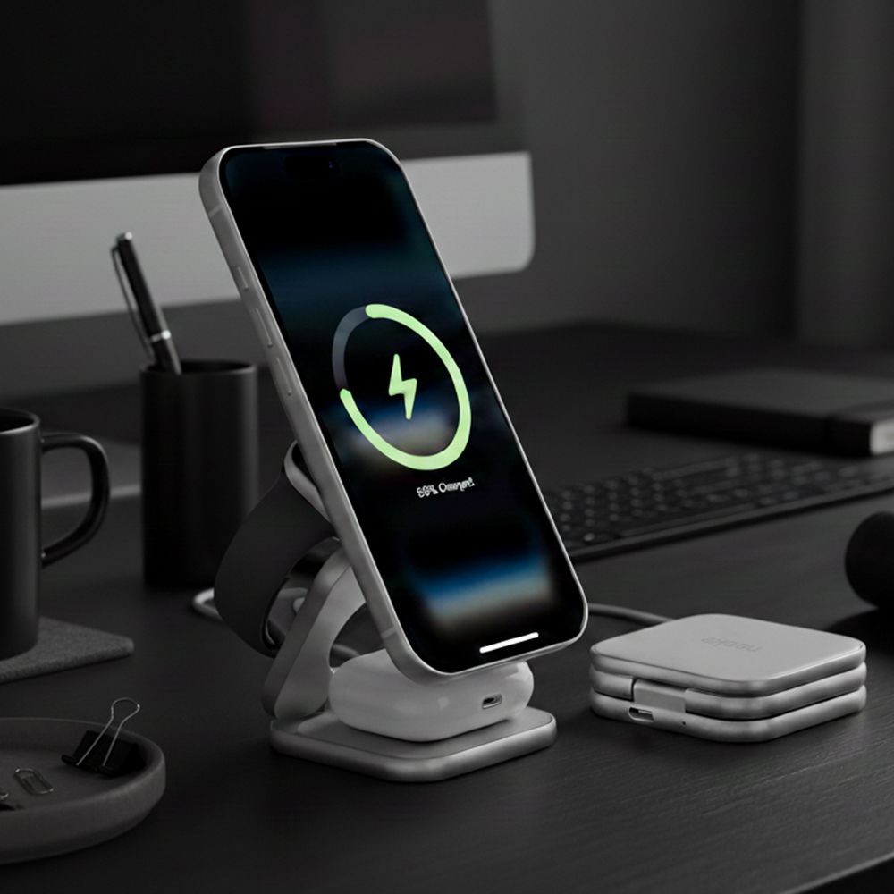 neeke Squarewon 2nd Gen Qi2 25W 3in1 맥세이프 무선 충전기