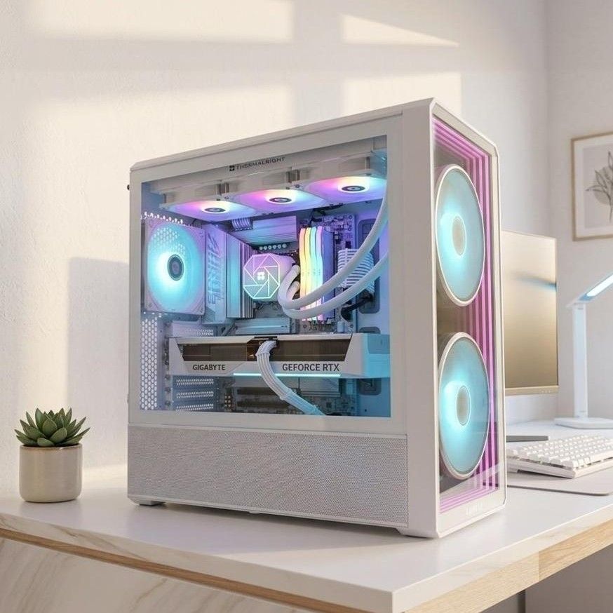 서린컴퓨터 265K_RAM 64GB_리안리 랜쿨217 INF 화이트 반본체PC