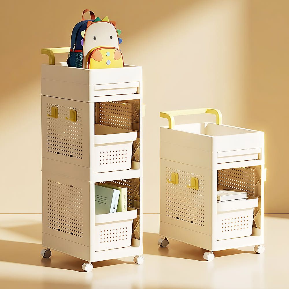 [오늘출발] [신상품] 도파밍 이동식 모듈 무빙 트롤리 2단/3단 정리 틈새 책장 선반 다용도 수납함 트레이