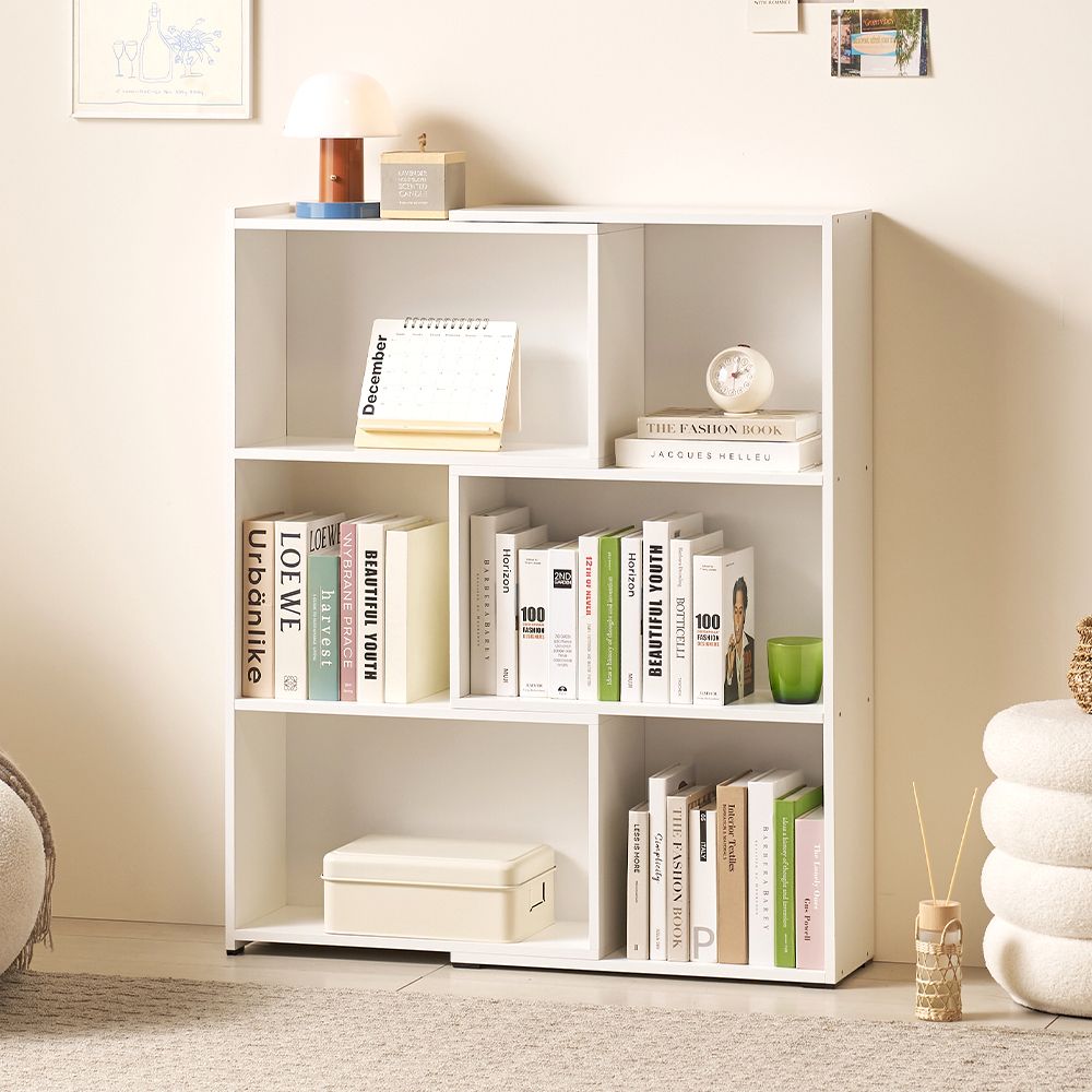 집무드 센버 3단 확장형 틈새 슬라이드 북카페 코너 낮은 책장 600