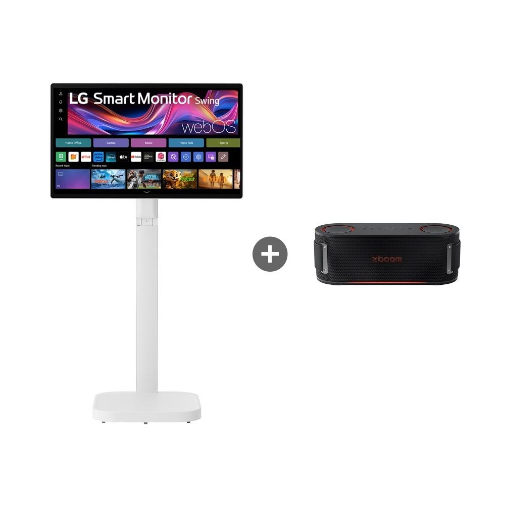 [오늘출발] LG전자 LG 스마트모니터 스윙 U8s +엑스붐바운스 스탠바이미 스마트 터치스크린 TV 화이트