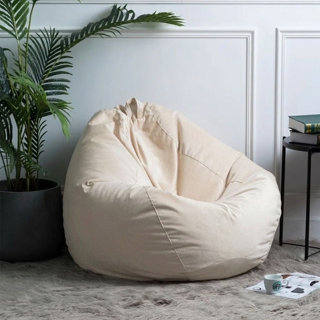 홈뚜 1인용 EPP 대형 방수 가죽 빈백 소파 무지 쿠션 일인쇼파 원룸 