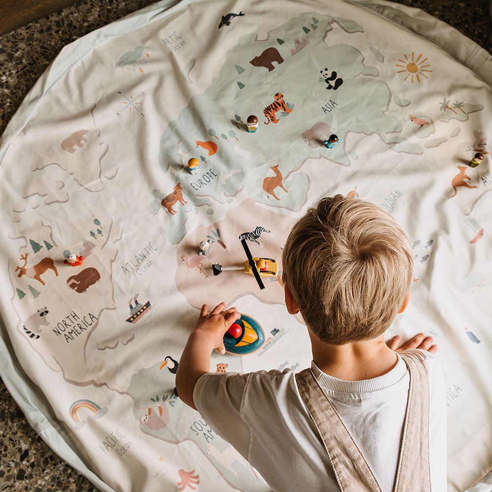 [신상품] 플레이앤고 플레이매트 토이백 오리지날 실내용 장난감정리함 놀이방매트 레고정리 수납함 보관함