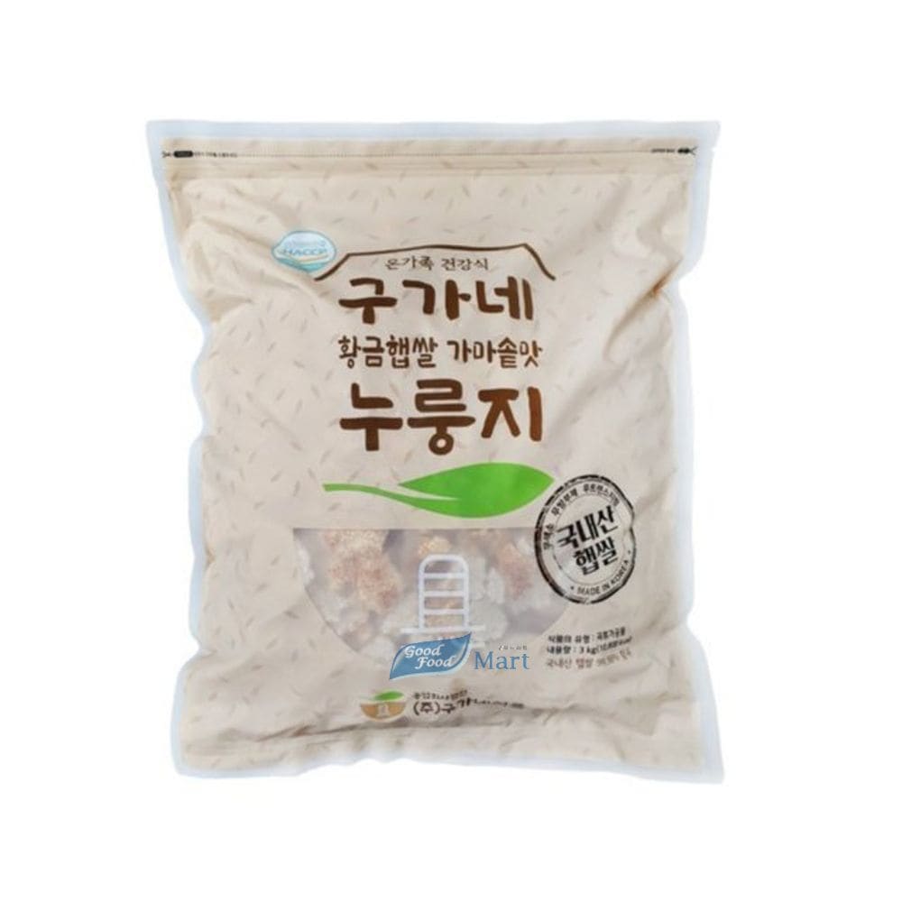 구가네 황금햅쌀 가마솥맛 누룽지 3kg (2봉)