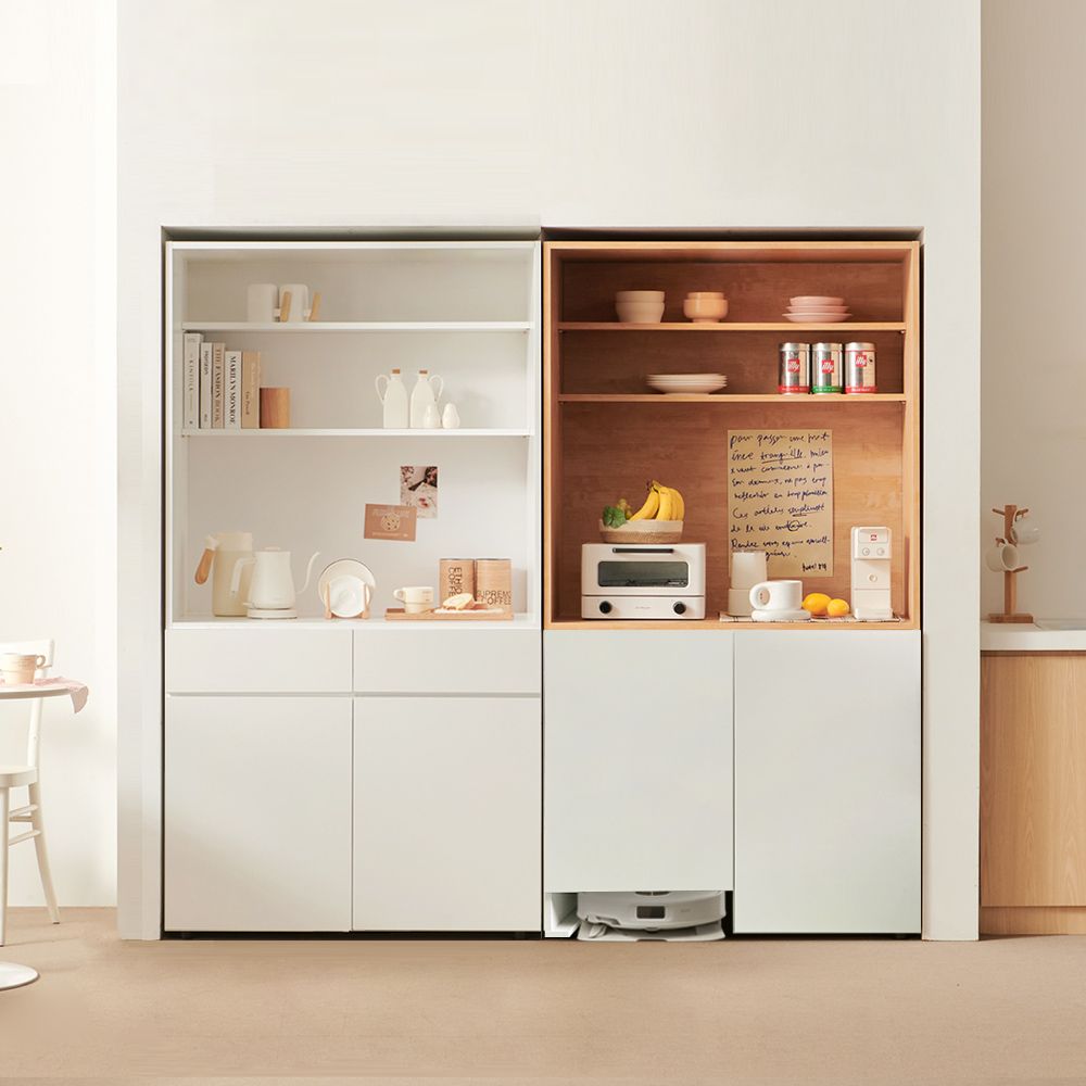 [신상품] 제크리 191,000원 카멜 홈카페 수납장 900 E0 비스포크 주방수납장 냉장고장