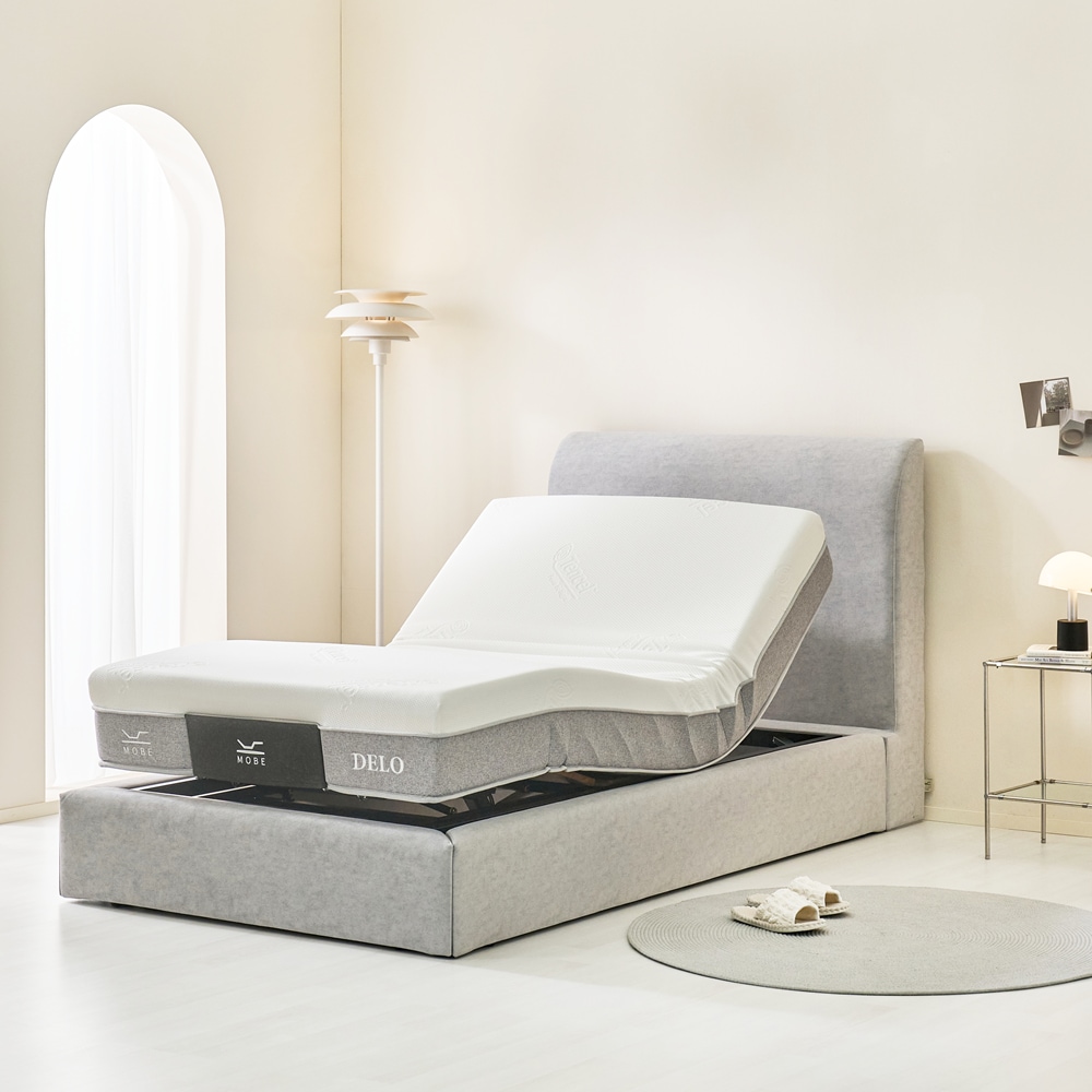 모베모션베드 모베 아모스 슈퍼싱글 SS / 싱글 S 모션베드 전동침대 메모리폼 매트리스 세트 