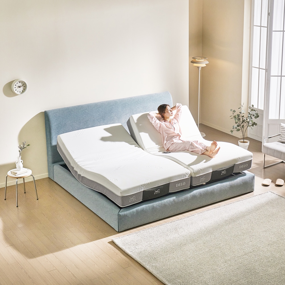 모베모션베드 모베 아모스 트윈 TW 모션베드 더블싱글 전동침대 메모리폼 매트리스 세트 