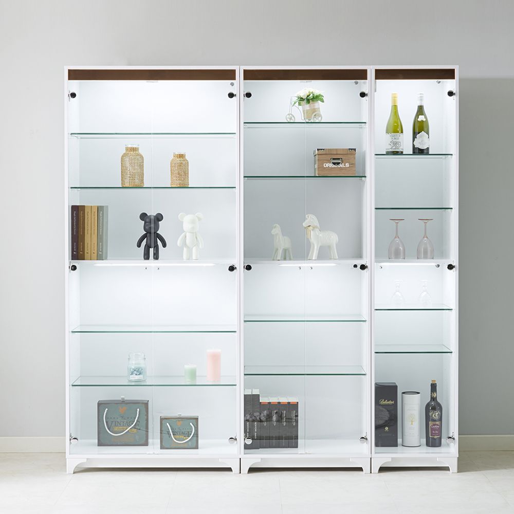 모던탑21 프렌즈 유리 장식장 400/600/800 6단 피규어 진열장 