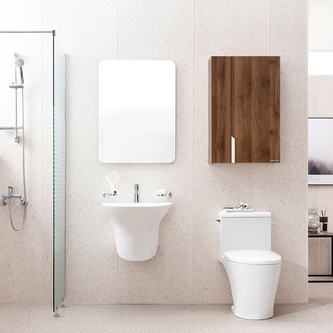 [신상품] 한샘 이지바스3 베이지 비앙코 공용욕실