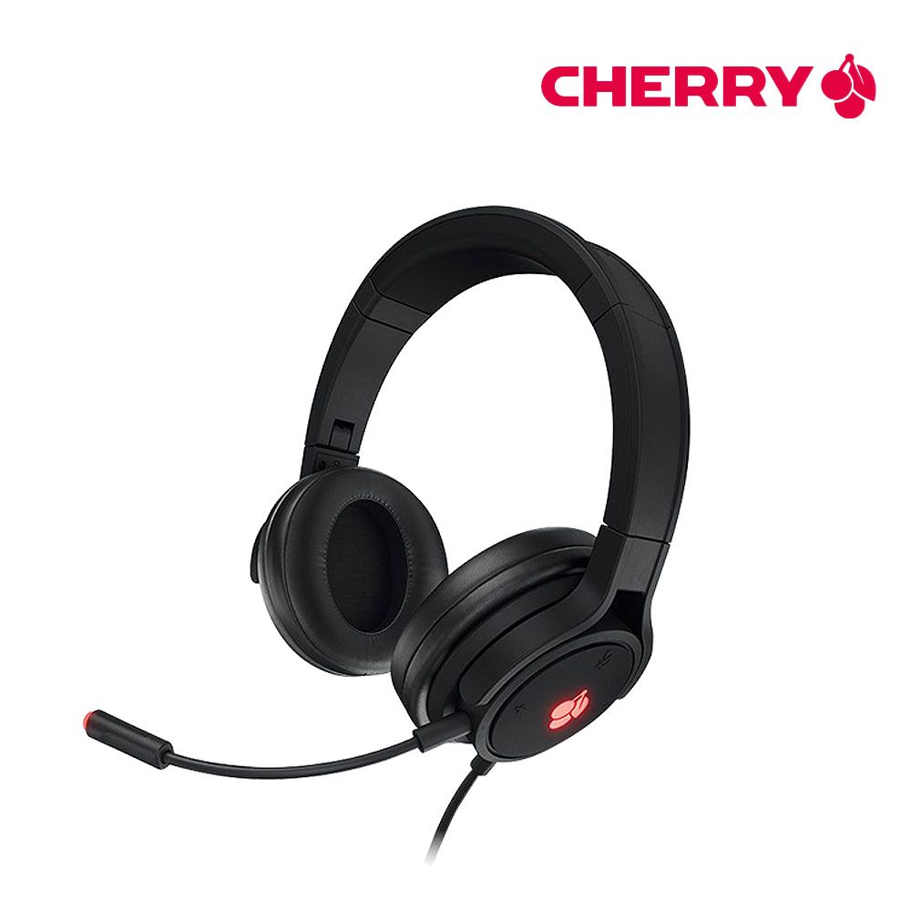 CHERRY HC2.2 게이밍 헤드셋 USB 유선 노이즈캔슬 마이크