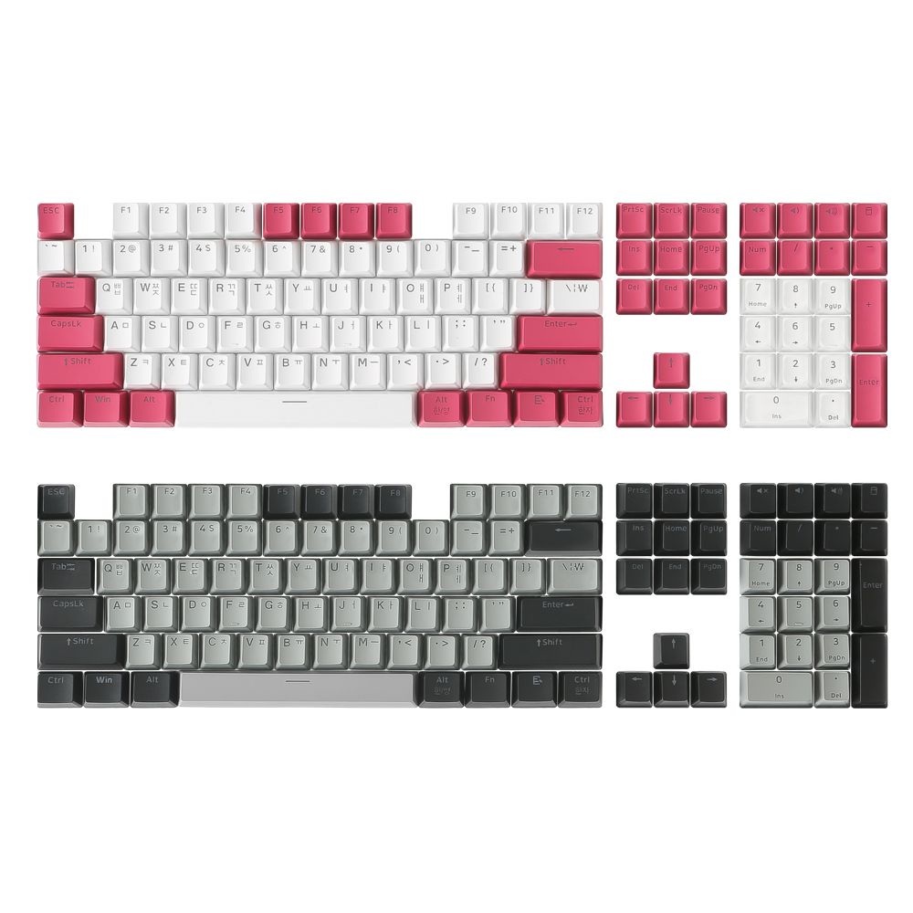 플레이기어 PBT 한글 더블샷 키캡 PC방용 ABKO K660 CK01 EK108 호환