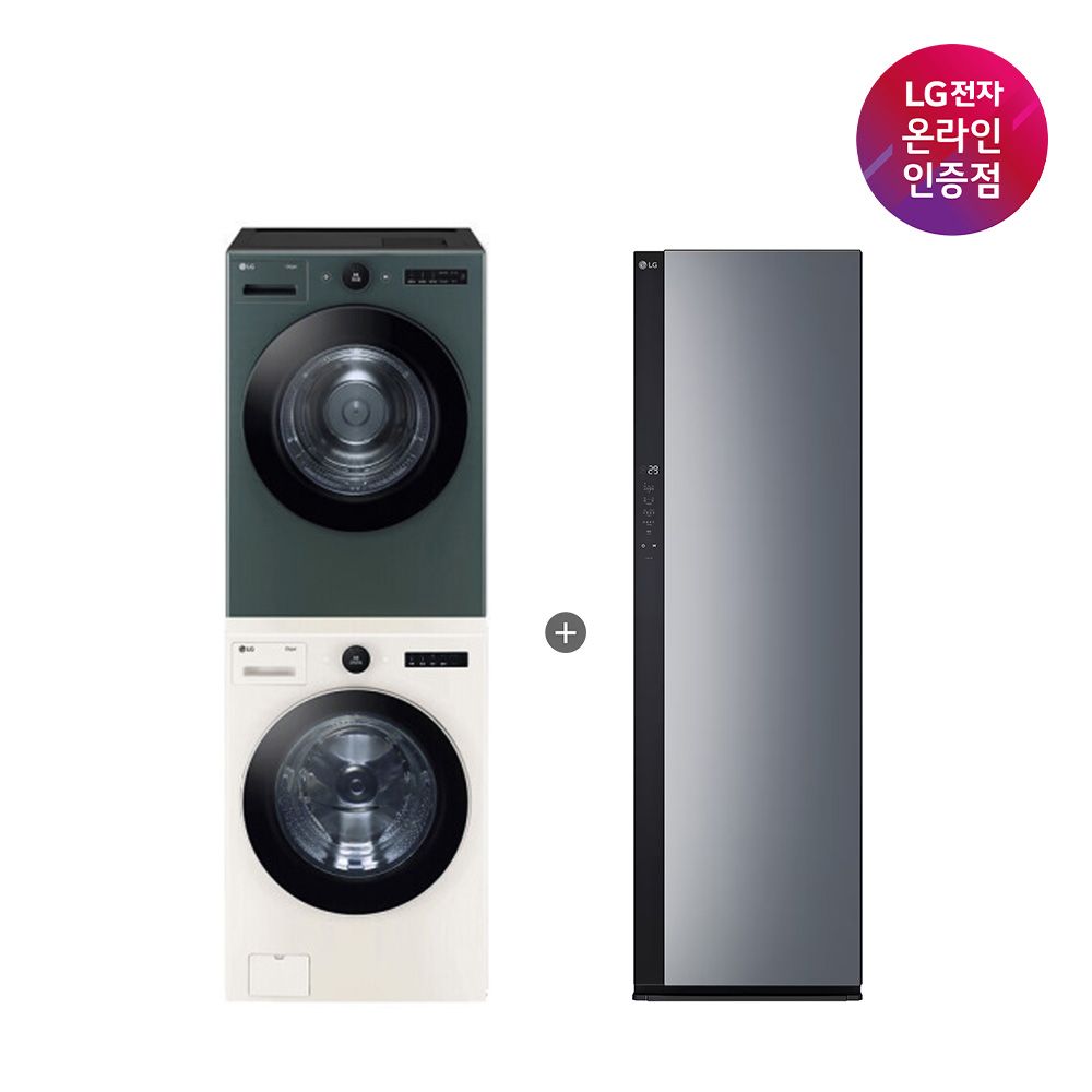 LG전자 LG 트롬 세탁기건조기 세트 + LG 스타일러(FX24ENR-GNG + SC5GMR52S)
