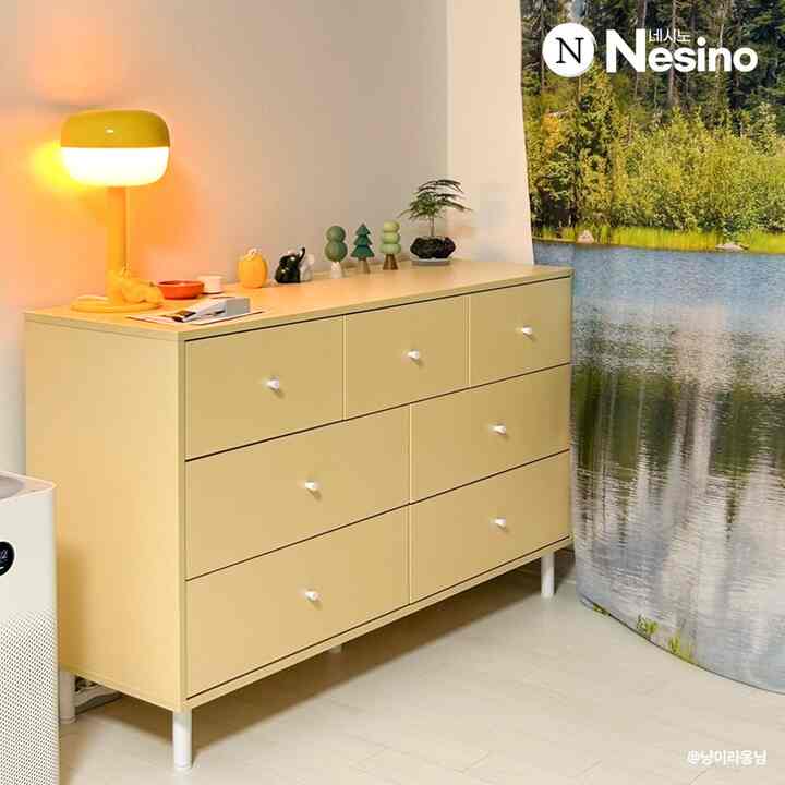 NAOMI ワイド チェスト 120cm［5色・2サイズ］