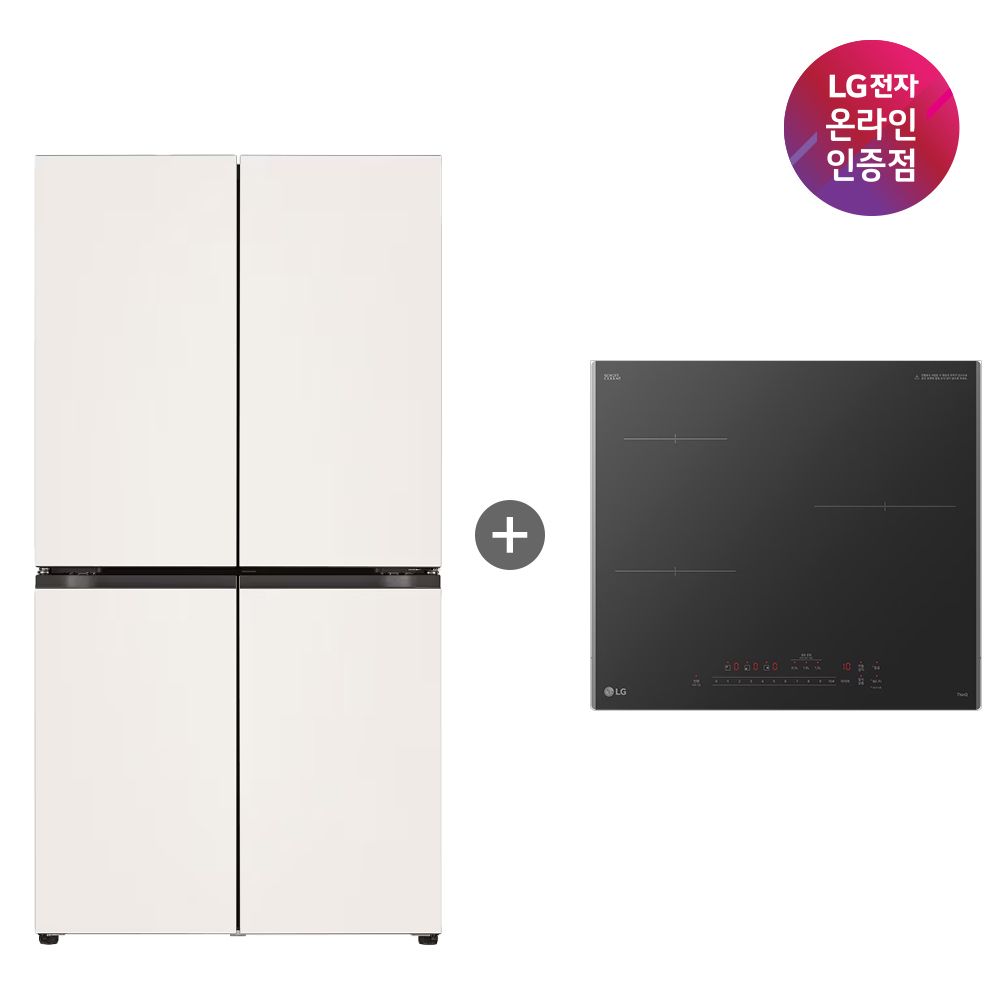 LG전자 LG 디오스 냉장고 + LG 디오스 인덕션 (T875MEE111 + BEI3ASB2OE)