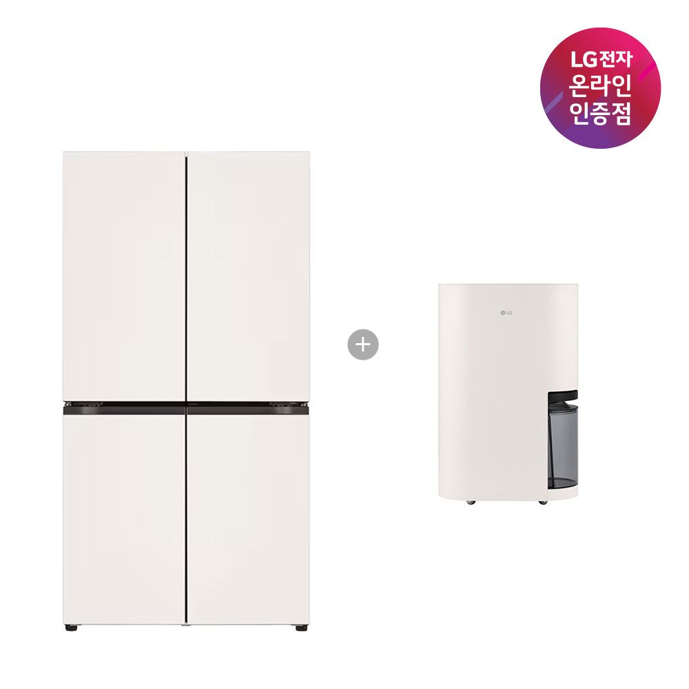 LG전자 LG 매직스페이스 냉장고+휘센 오브제컬렉션 제습기 T875MEE111 + DQ214MEGA