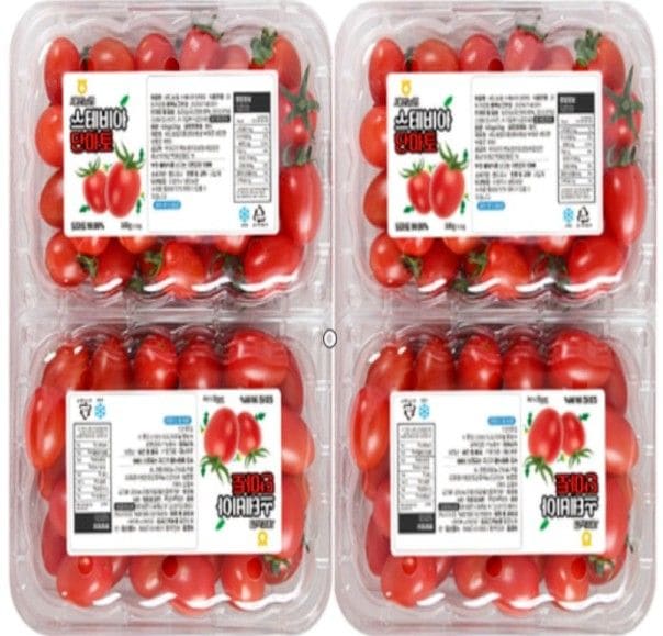 세도농협 스테비아 대추방울토마토 단마토 레드 2kg (500g x 4팩)
