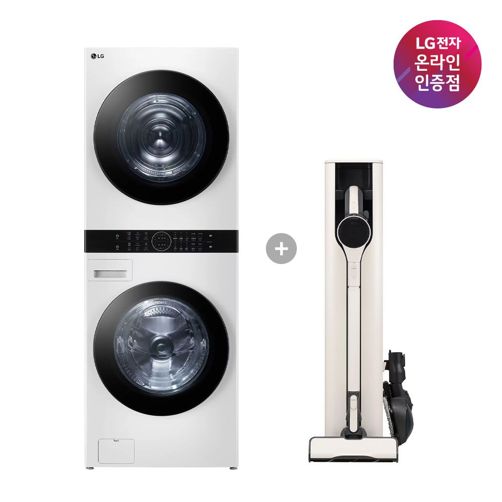 LG전자 LG 트롬 워시타워 + LG 코드제로 A9S (W21WAM + AI927WA)