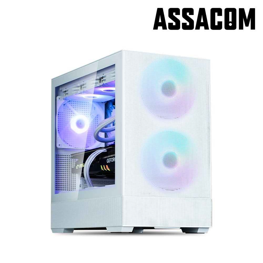 아싸컴 Intel 250K+RTX5070 12GB+32GB+1TB 화이트 조립PC 게이밍컴퓨터