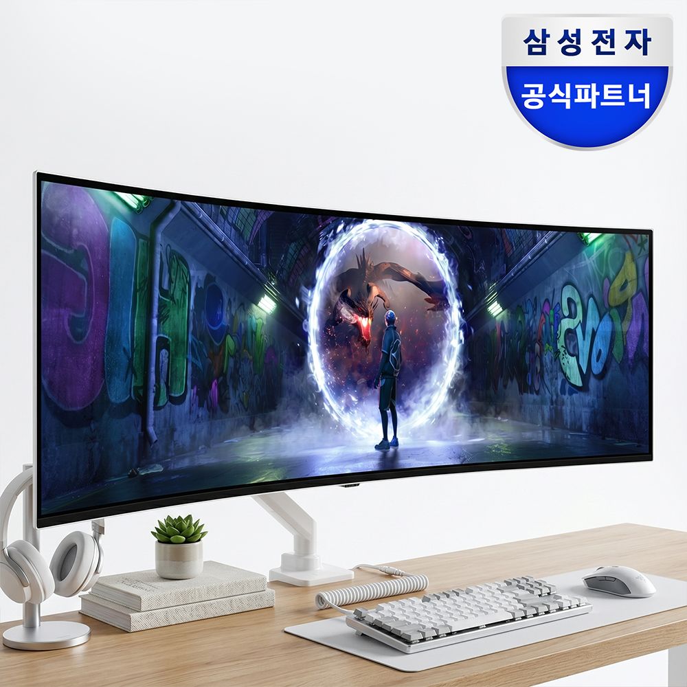 삼성전자 삼성 오디세이 G9 S49DG930 124.3cm 게이밍 모니터 고중량 싱글 모니터암