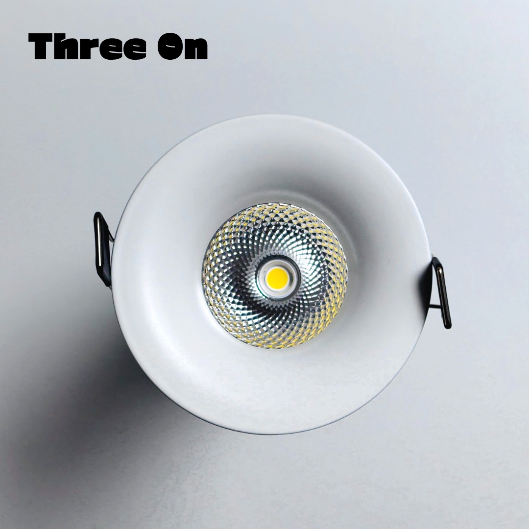 쓰리온 발명특허 LED COB 3인치 75mm 집중형 플라워 다운라이트 플리커프리 잔광현상제거