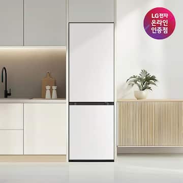 혜택가 84만대 LG 모던엣지 상냉장 하냉동 오브제컬렉션 Q336MQQ133 333L