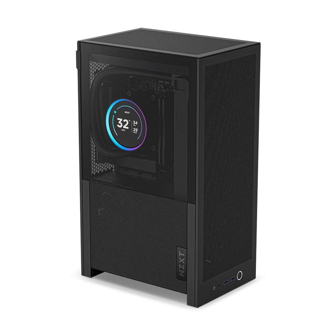 NZXT H2 Flow Mini-ITX 미니 게이밍 PC 케이스 PCIe 5.0 라이저 포함