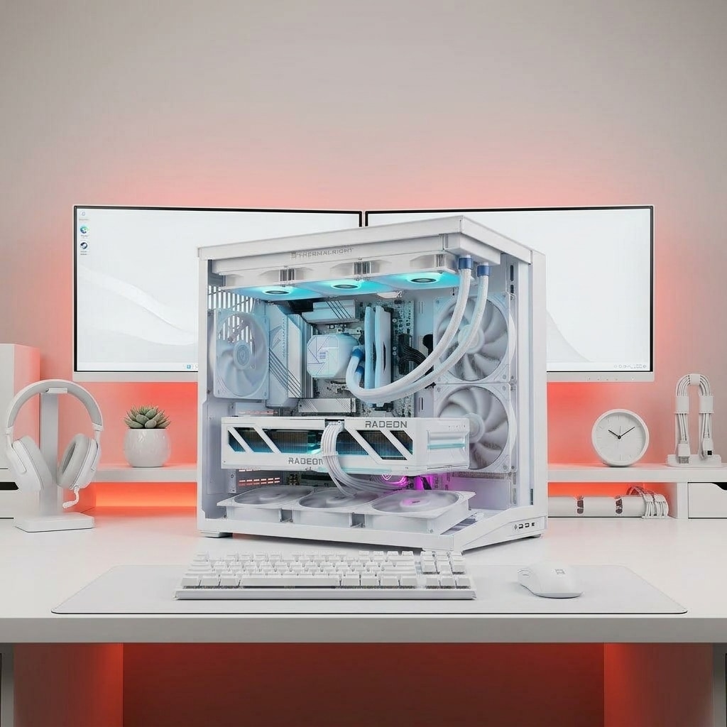 서린컴퓨터 [오늘의집 단독] 화이트 반본체PC (9800X3D_64G)