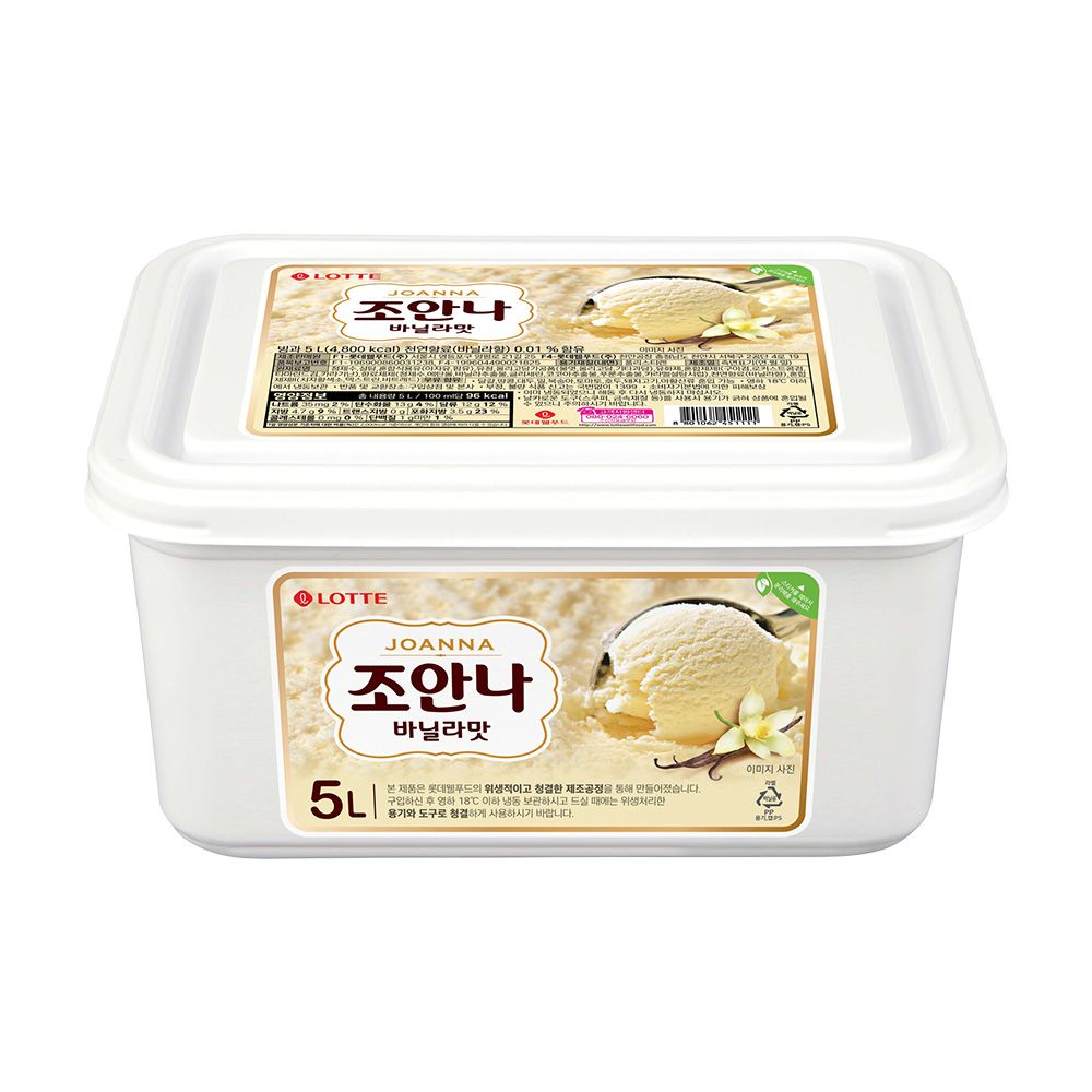 롯데웰푸드 조안나(바닐라/딸기/초코)5L 3종 1개 골라담기