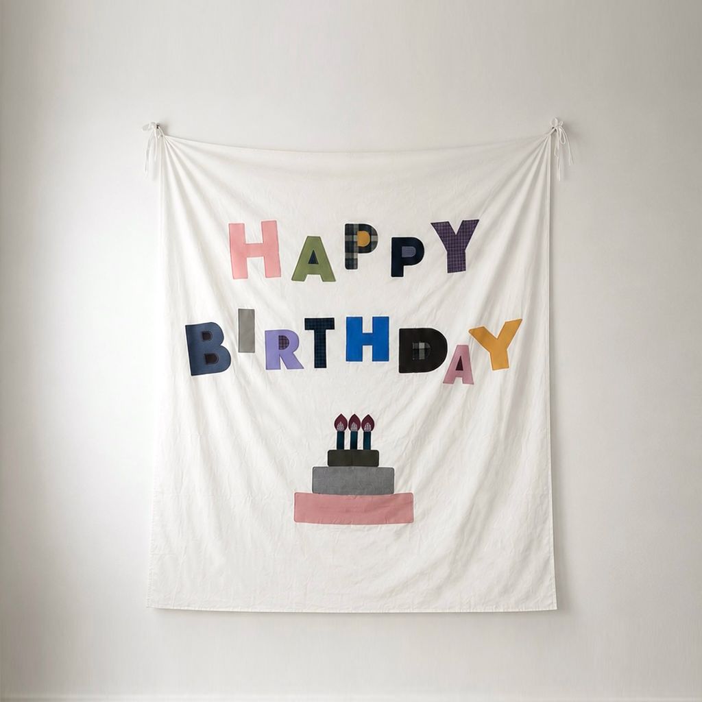 배스키스 해피벌스데이 생일 패브릭 배너 (2 사이즈)