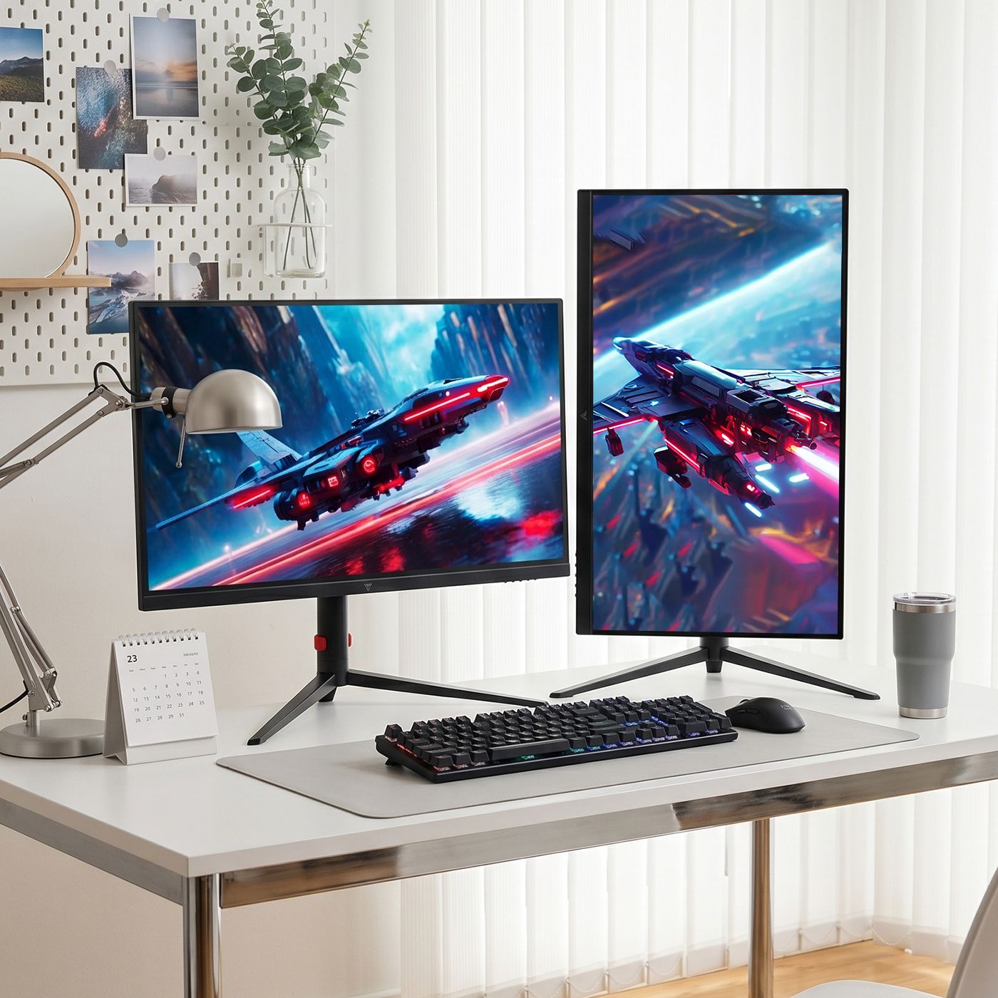 주연테크 X25F 62cm 게이밍 모니터 240Hz 0.5ms 피벗