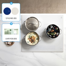 최대 35.9만! 3구 인덕션 화이트 전기레인지 ERI-4033AN