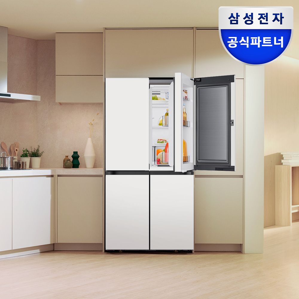 삼성전자 가200만 비스포크 AI 냉장고 4도어 902L 1등급 RM70F90M1ZD