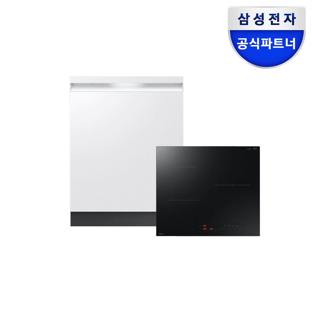 삼성전자 비스포크 14인용 식기세척기 인덕션 세트 DW80F73X1UEW+NZ63DG403CFK