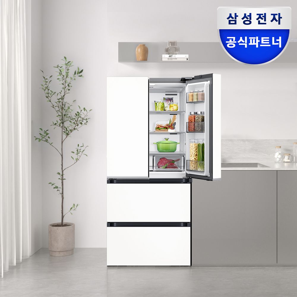 삼성전자 가169만원대 비스포크 AI 김치냉장고 4도어 490L RK70F49M2ZD