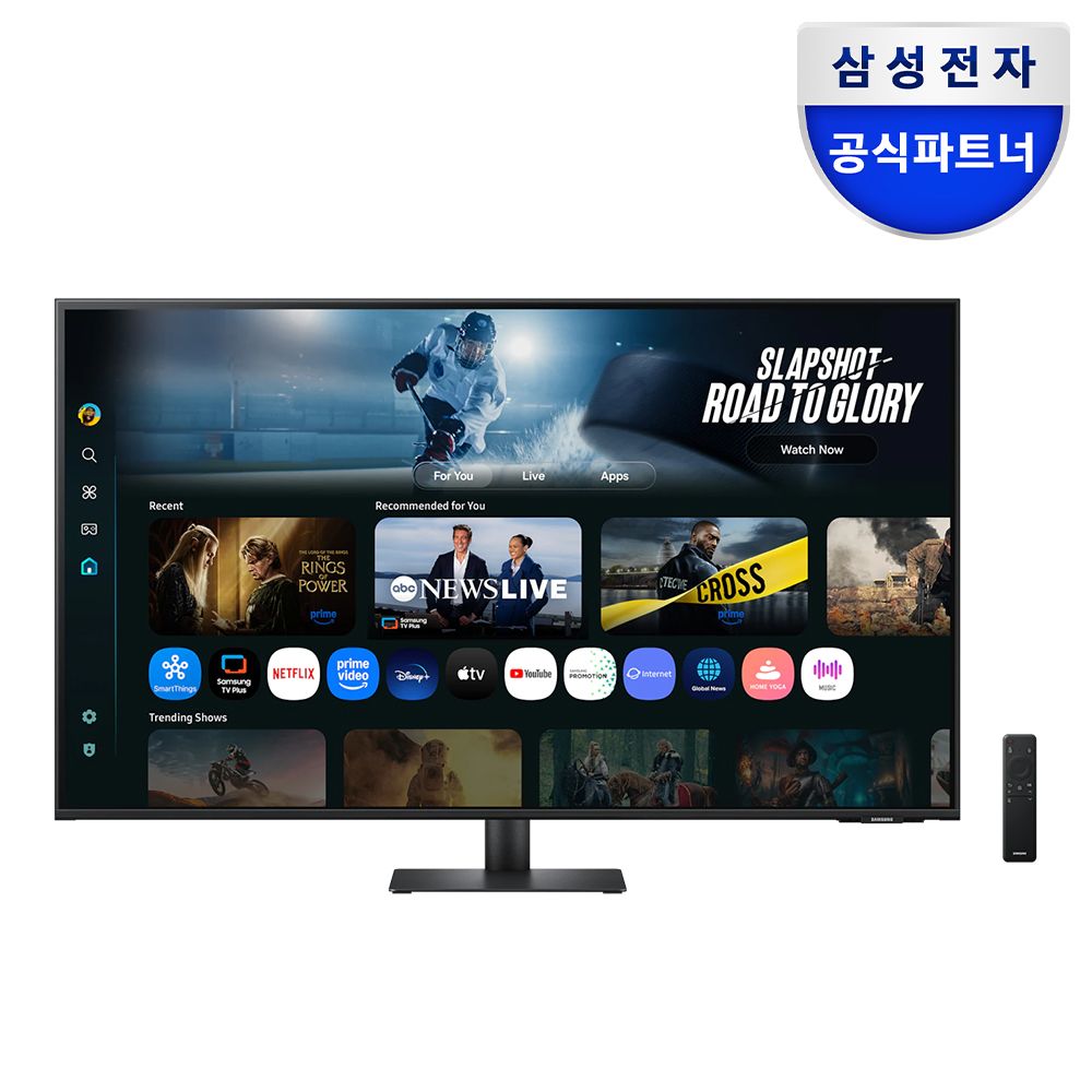 삼성전자 스마트모니터 M7 107.9cm(43인치) 4K UHD LS43FM700UKXKR 블랙