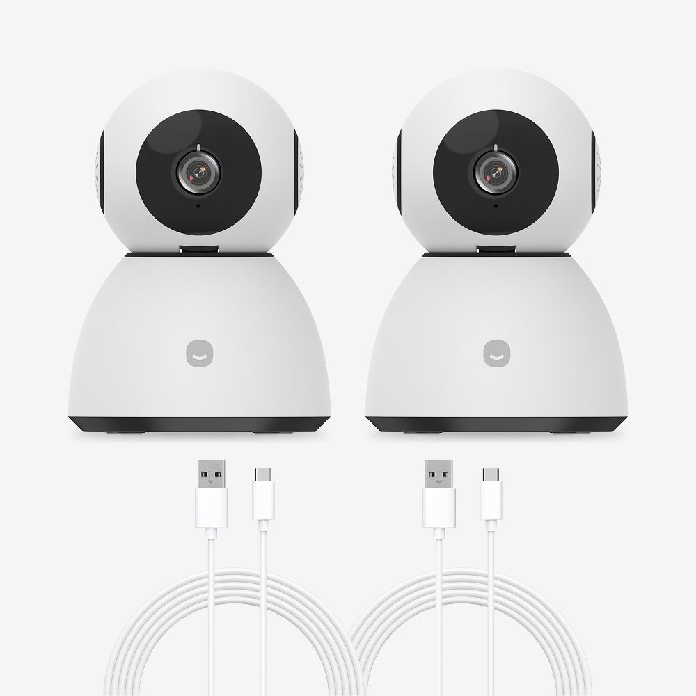 헤이홈 1+1 스마트 홈카메라 Care 500만 화소 + 3m 케이블 출산 육아 보안 CCTV