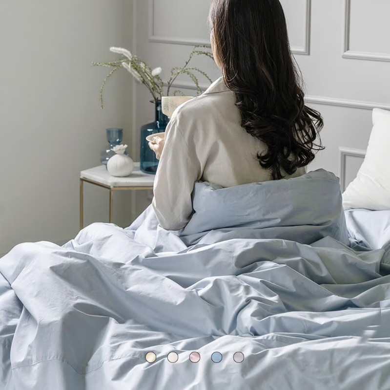 파르페by알레르망 플레인 80수 고밀도 바이오워싱 호텔식 무봉제 차렵이불세트 6color SS/Q/K