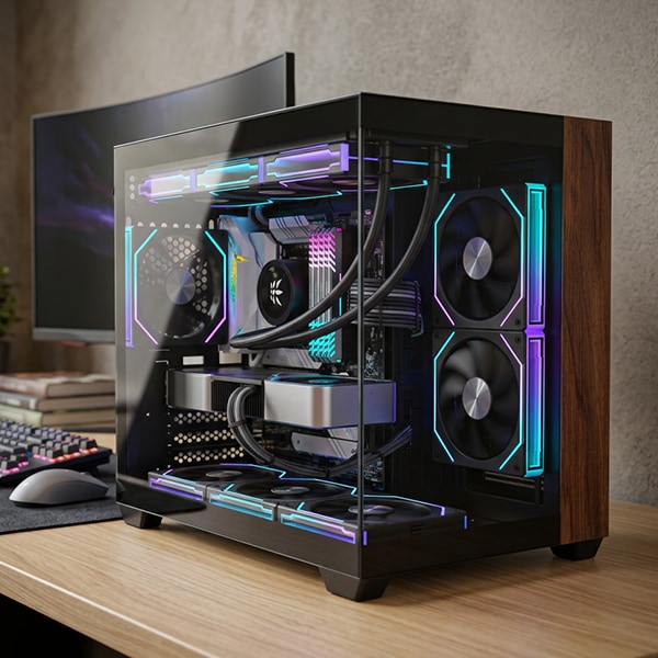제이티소프트 제이티 가성비 게이밍 데스크테리어 인기템 조립 PC 우디즘 09