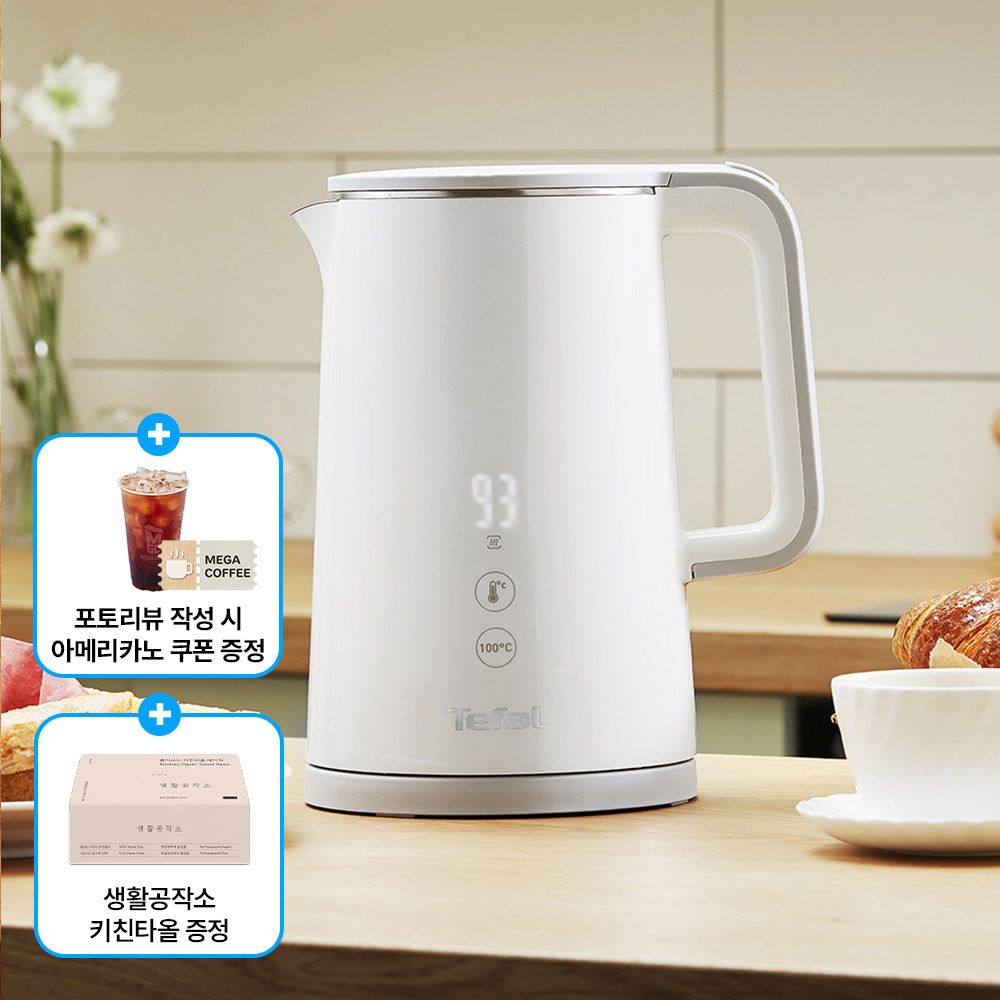 테팔 무선주전자 센스 화이트 KO6931 키친타올
