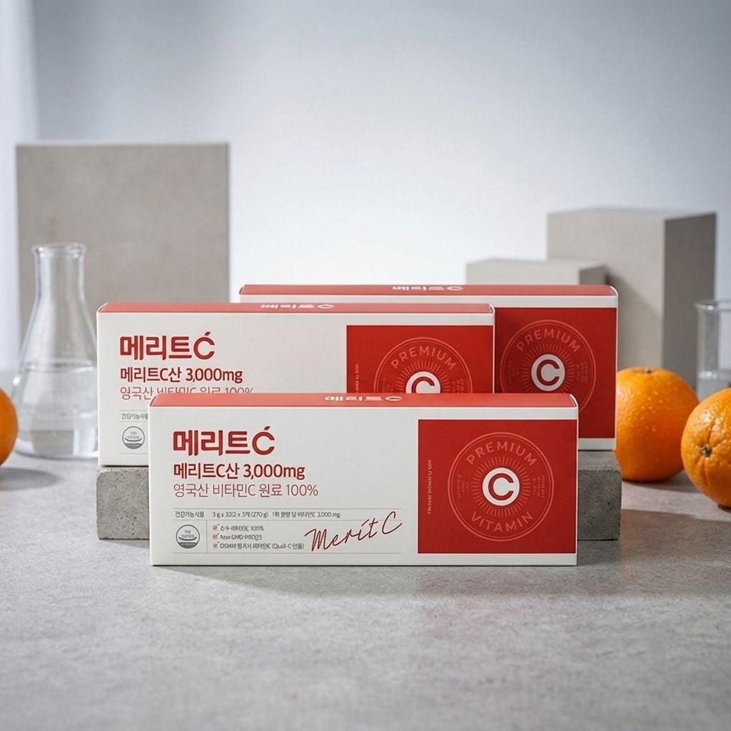 [오늘출발] 휴온스 메리트C 메리트C산 3,000mg 9개월분 270포 영국산 비타민C