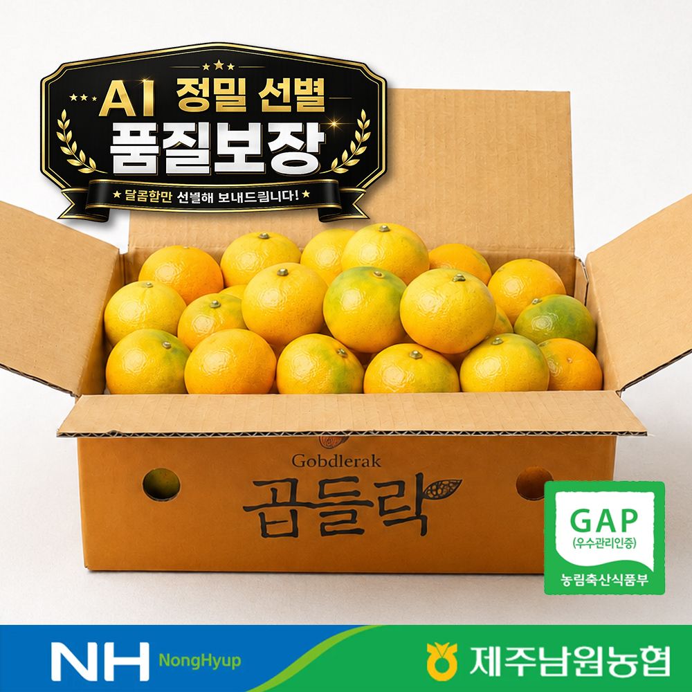 천하일품 감귤농장 [한림농협] 제주 당도선별 농협 하우스귤 2kg 외 황금향 / AI 정확선별