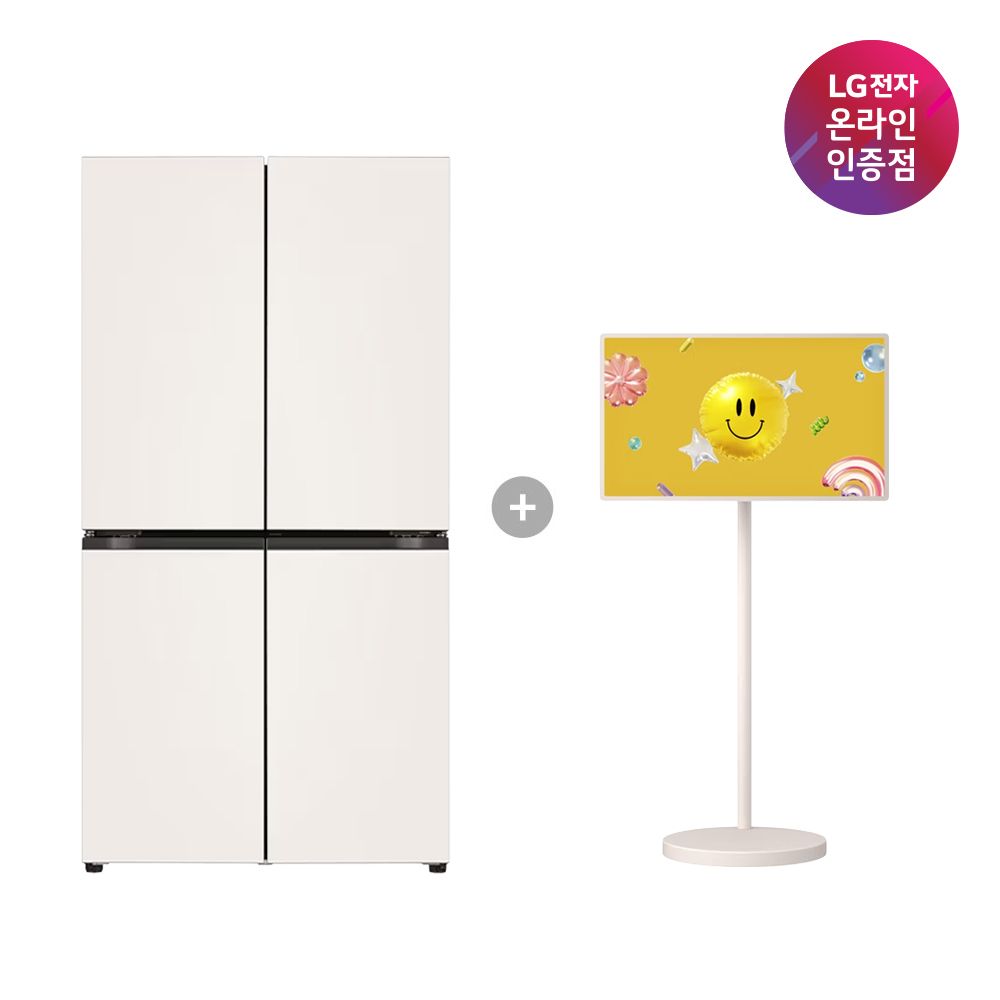 LG전자 LG 오브제컬렉션 냉장고+스탠바이미2 MAX (T876MEE111+32LX6BEGA)
