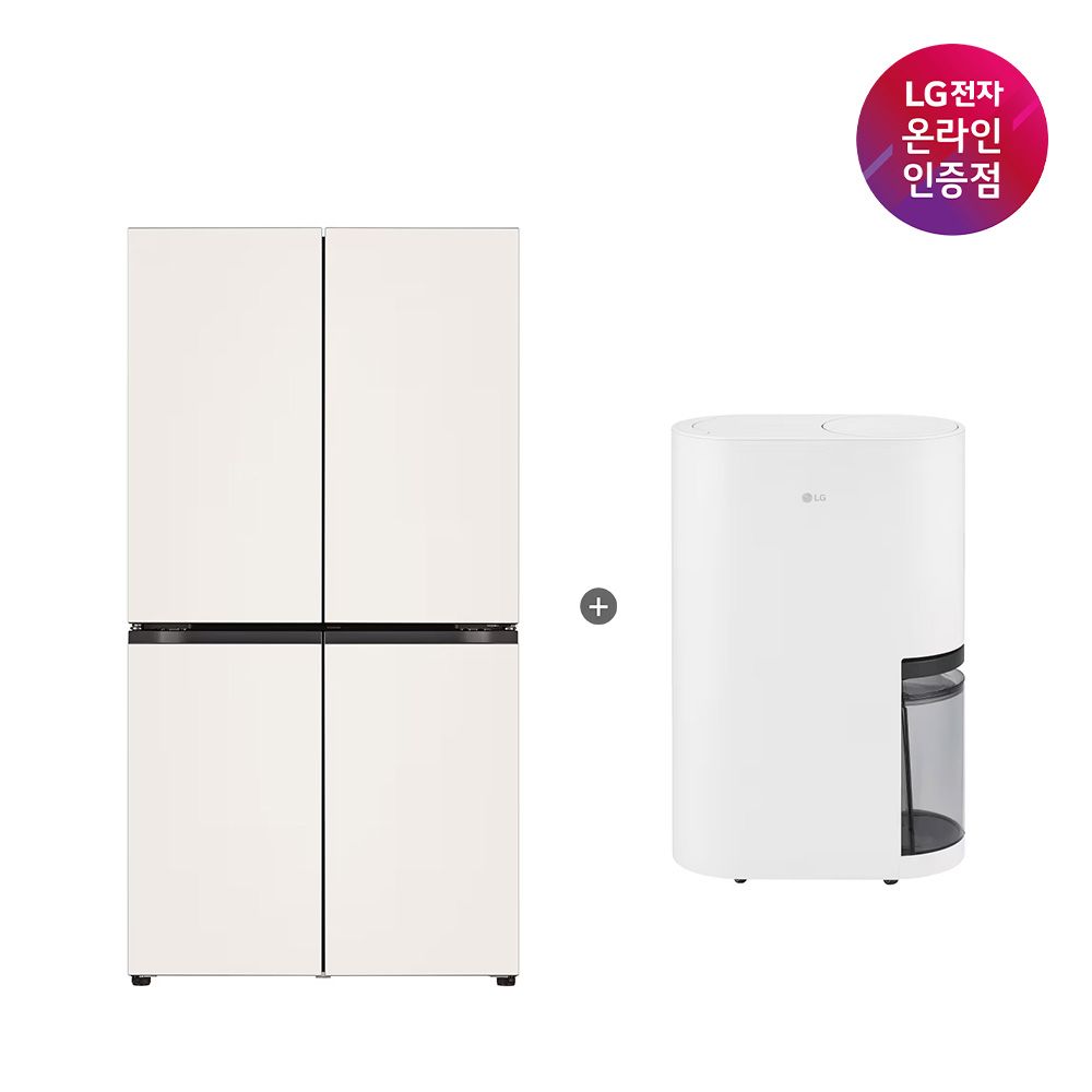 LG전자 LG 매직스페이스 냉장고 + LG 휘센 제습기 (T876MEE111 + DQ256MWGA)