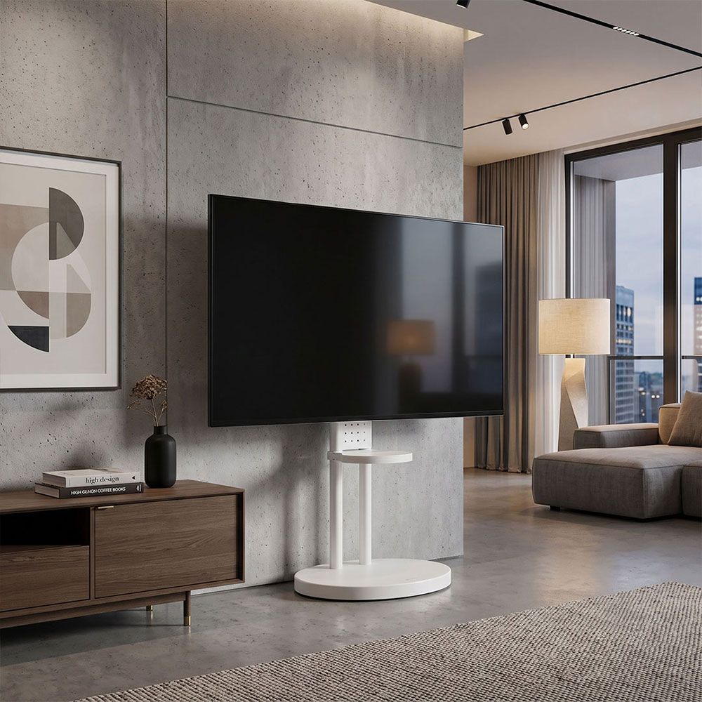 카멜마운트 이동식 대형 모니터 TV 삼텐바이미 스탠드 티비 거치대 받침대 다용도 선반 SMB100
