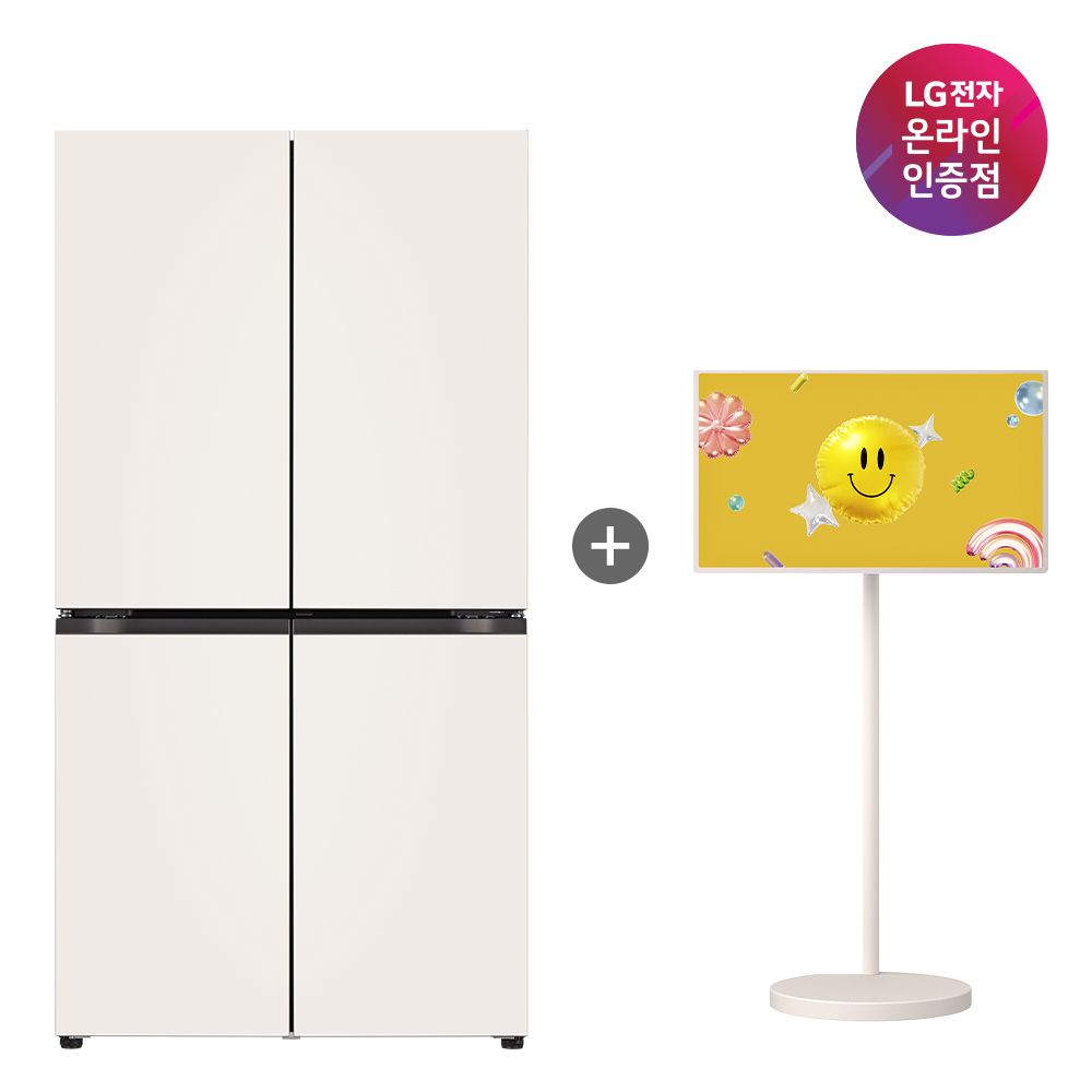 LG전자 LG 오브제냉장고 + LG 스탠바이미2 MAX (T876MEE111 + 32LX6BEGA)