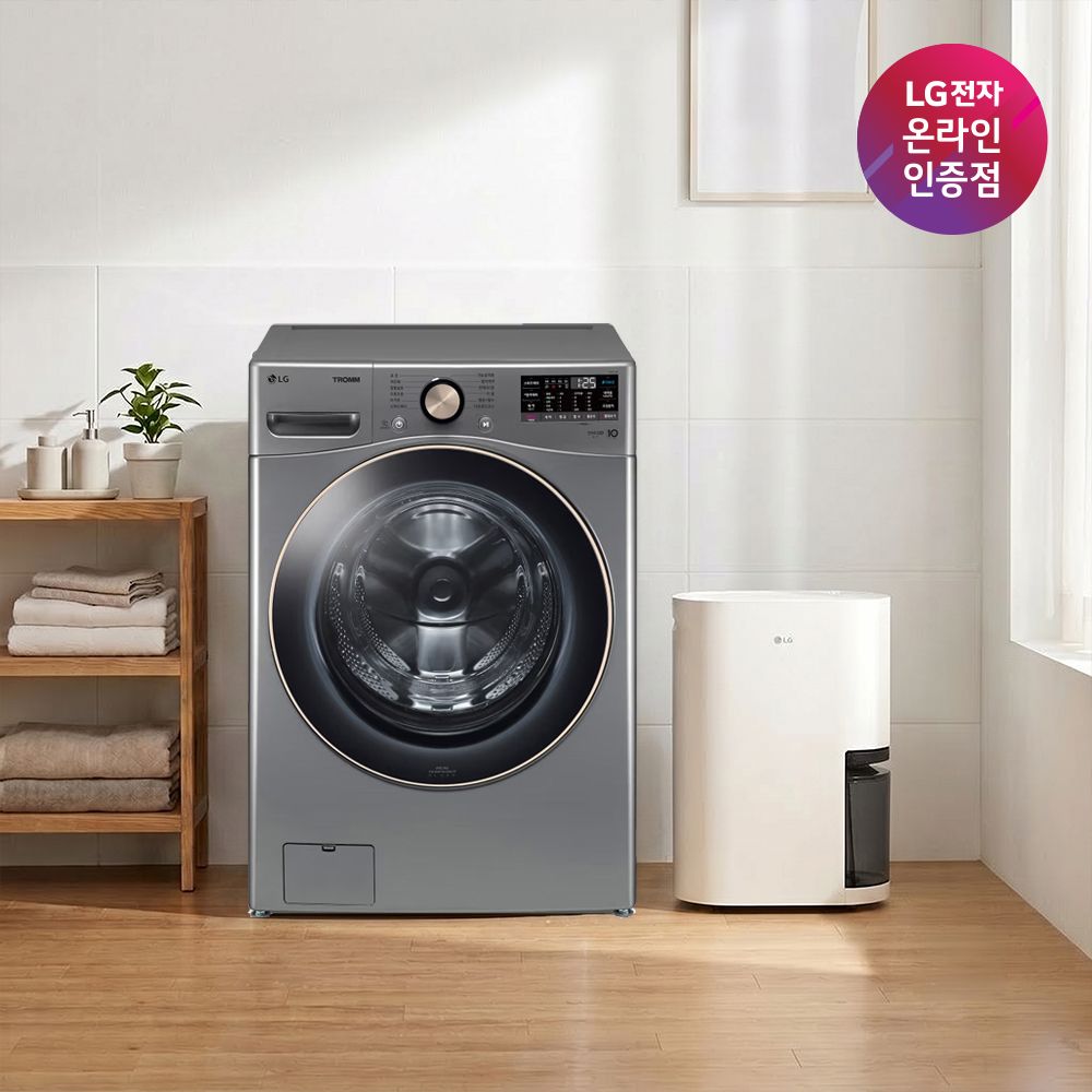 LG전자 LG 트롬 세탁기 + LG 휘센 오브제컬렉션 제습기 (F24VDLP + DQ256MWGA)