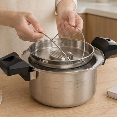 샤인홈리빙 알텐바흐 엑스쿠첸 통5중 저당 저압 냄비 2.8L 20cm 저당트레이 포함